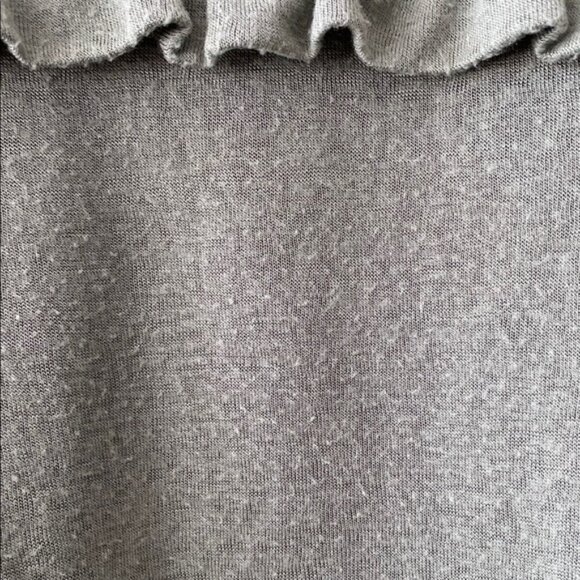 LOFT Sage Green Ruffle Sleeve Long Sleeve Blouse - Picture 9 of 10